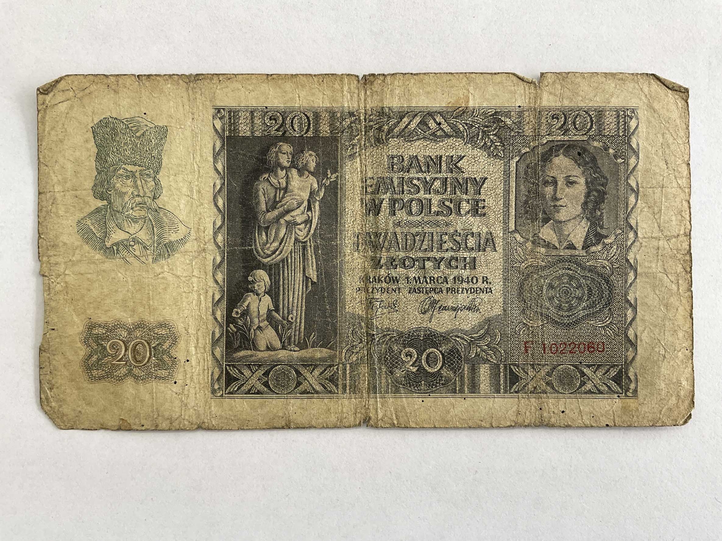 20 Zlotých 1940